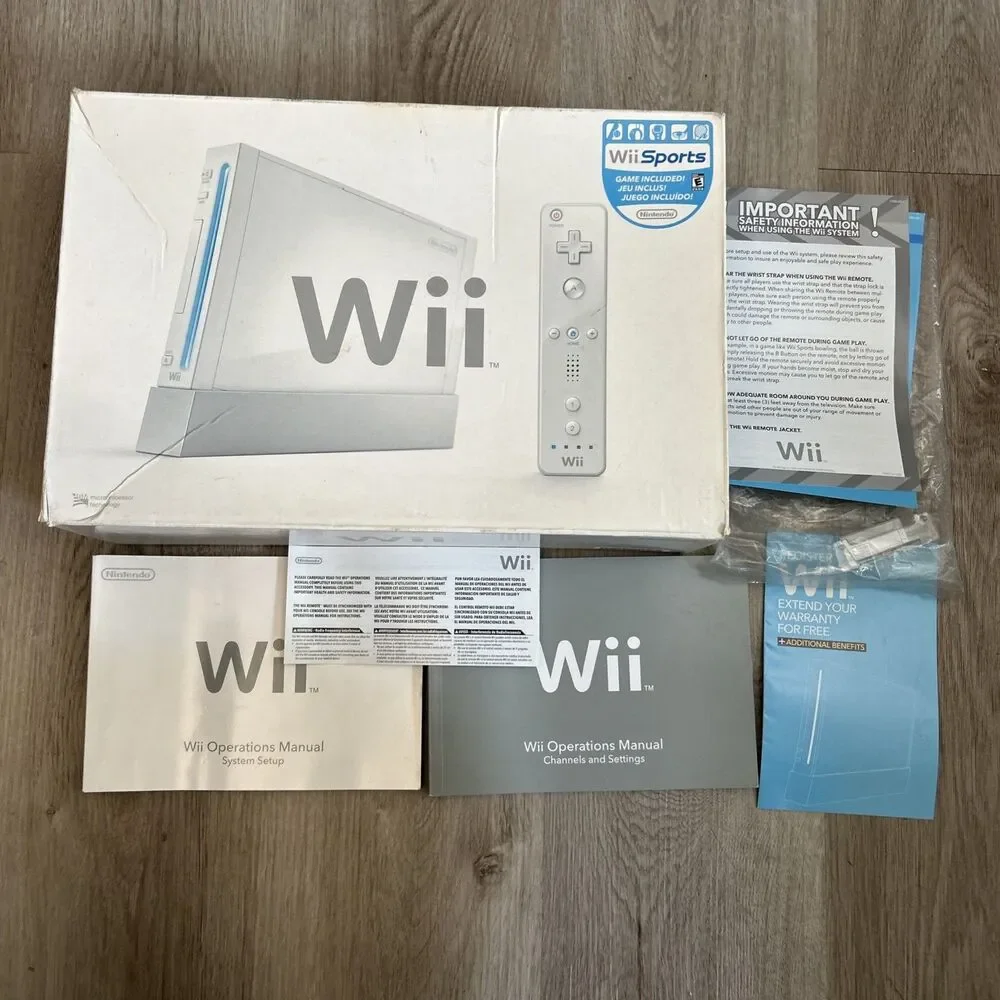 Nintendo Wii White Console Empty Box w/ Inserts BOX ONLY No Console or Tray READ